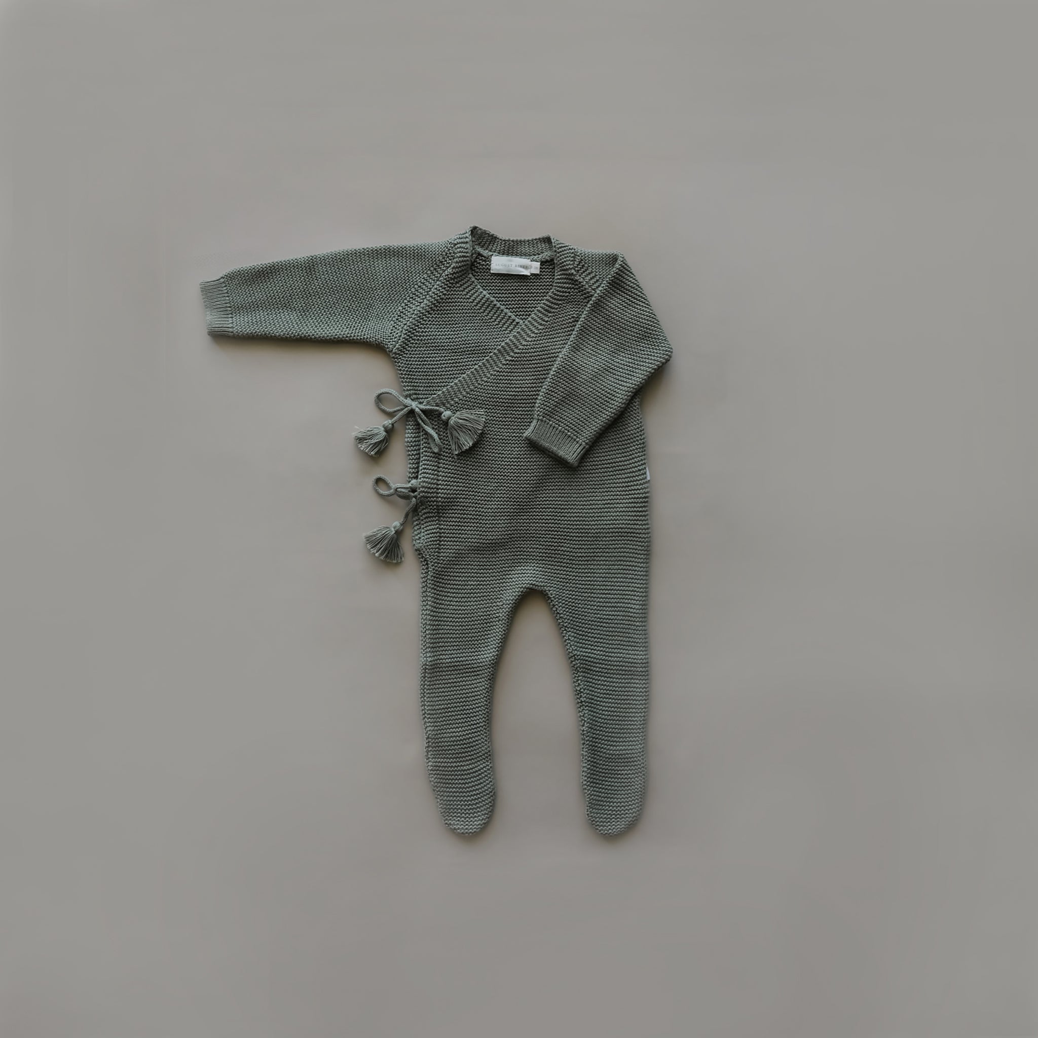 Knit Footed Jumpsuit | Olive