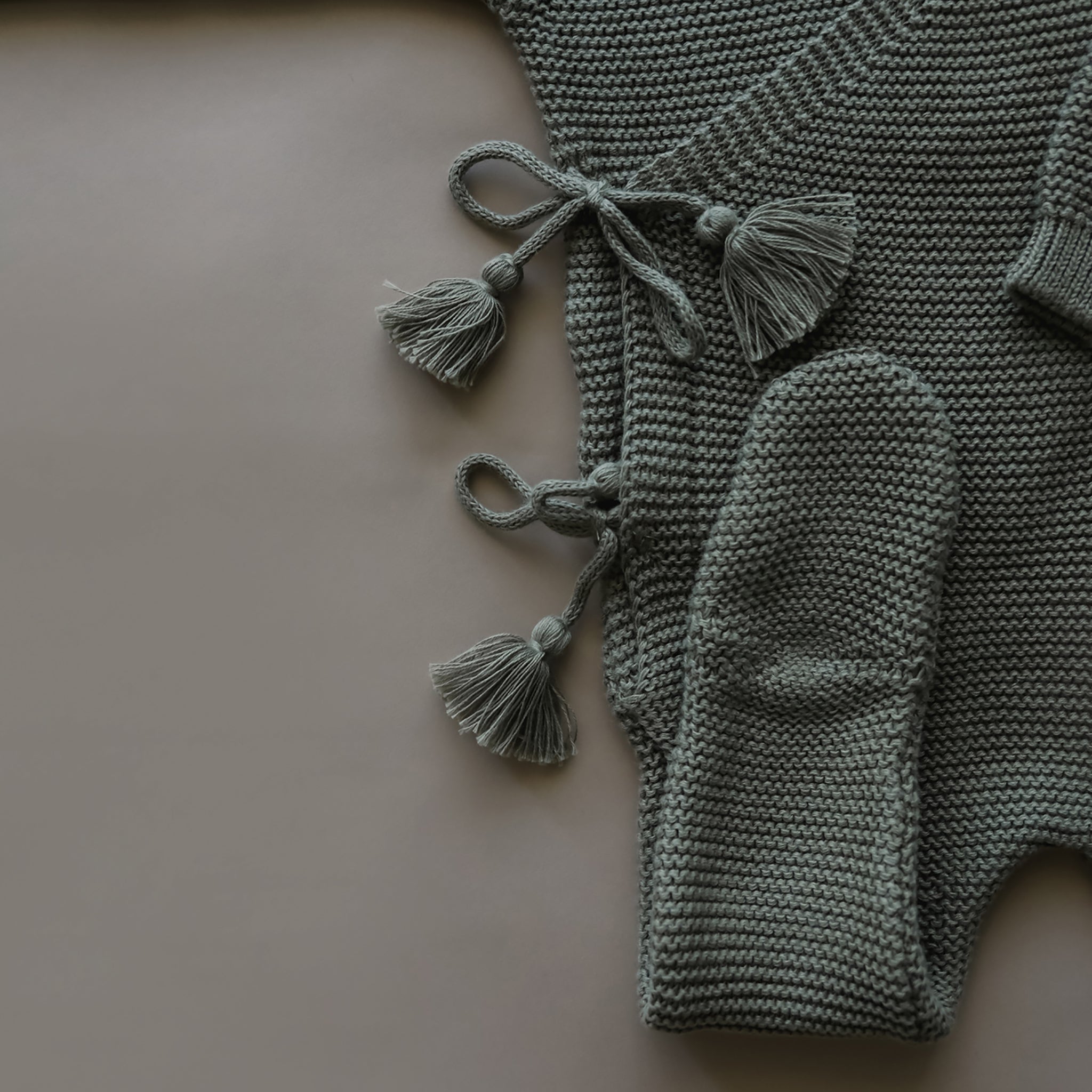 Knit Footed Jumpsuit | Olive