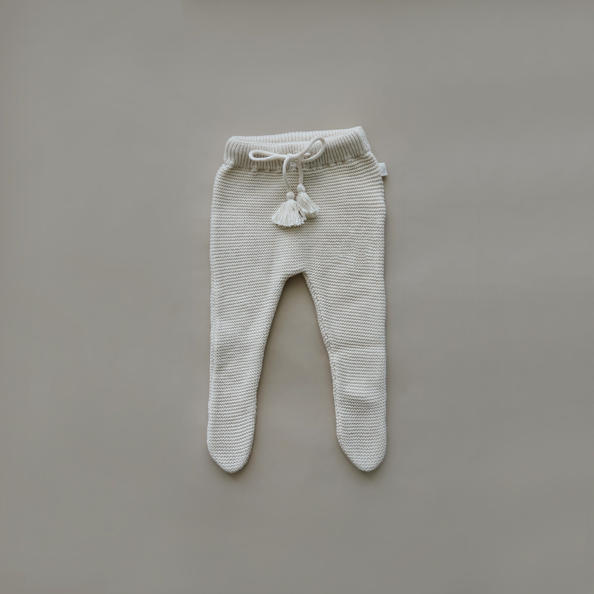 Knit Footed Pant | Natural