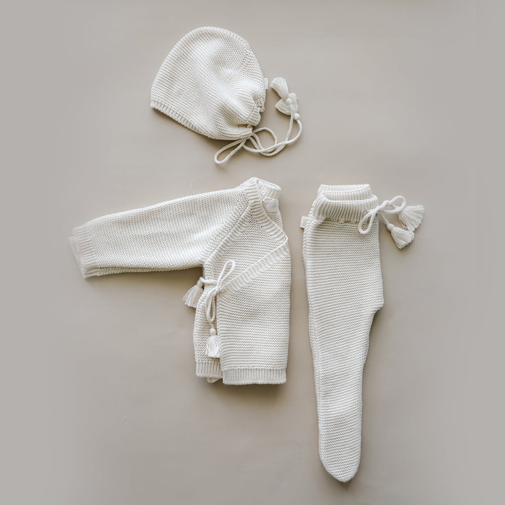 Knit Footed Pant | Natural