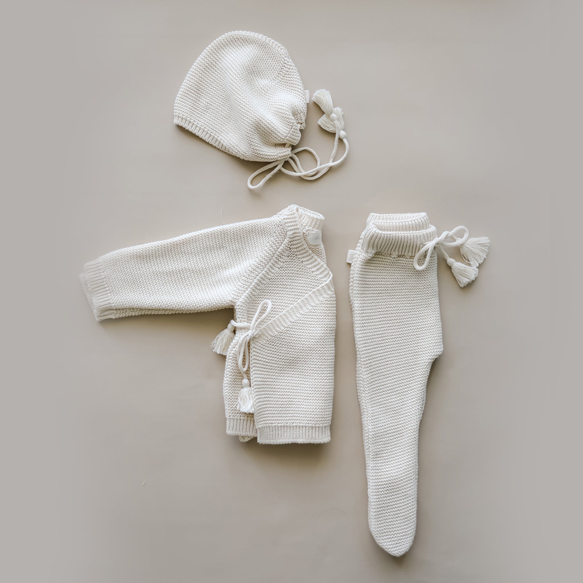 Knit Footed Pant | Natural